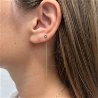 Single earring Dédié Woman in Yellow Gold Smeraldo ORD0140SM-GI - ORD0140SM-GI